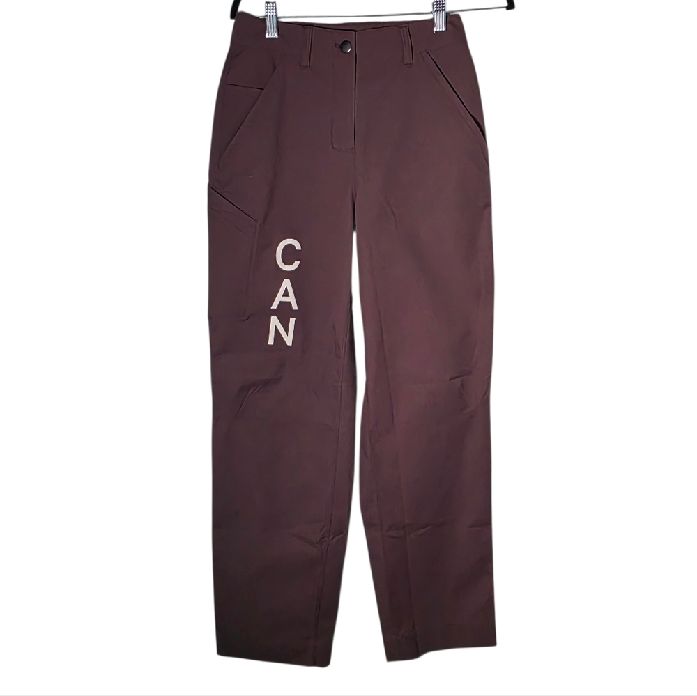 Lululemon Carpenter HR Pant TCA Water Repellent Barrel Leg Pants Brown Size 26